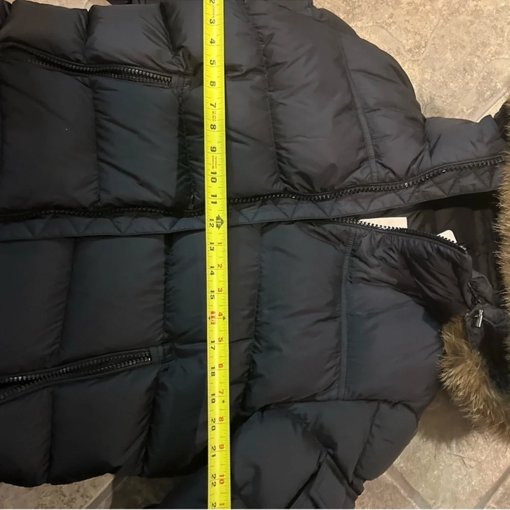 Men’s MONCLER maya GIUBBOTTO faux trimmed quilted jacket size 4/large US - Picture 8 of 13